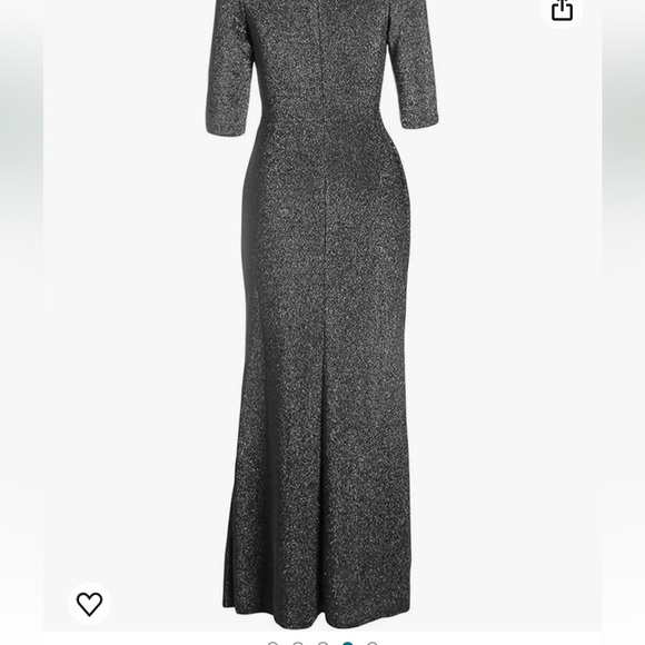 Gray maxi Occassion Dress - Picture 13 of 15